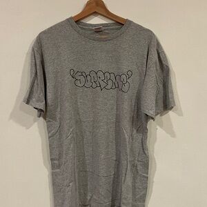 Supreme Gray Graphic Tee vintage